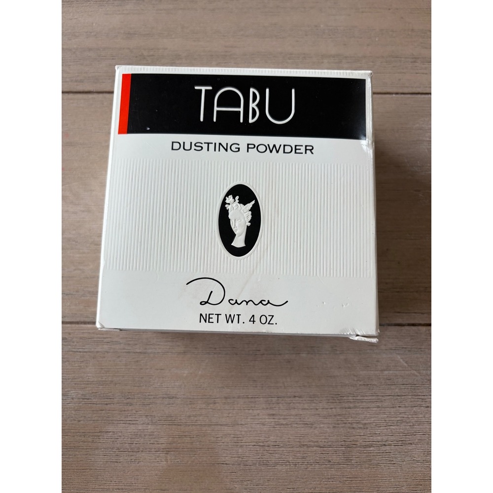 Vintage TABU Dusting Powder Dana Fragrance Talc 4oz Discontinued Paper Sealed